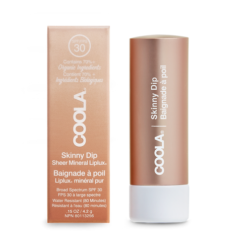 COOLA Liplux Tinted Lip Balm Zinc Oxide Sunscreen - Skinny Dip