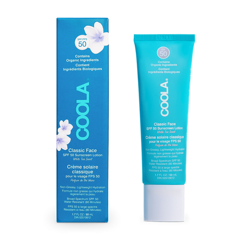 COOLA Classic Face SPF 50 White Tea Lotion