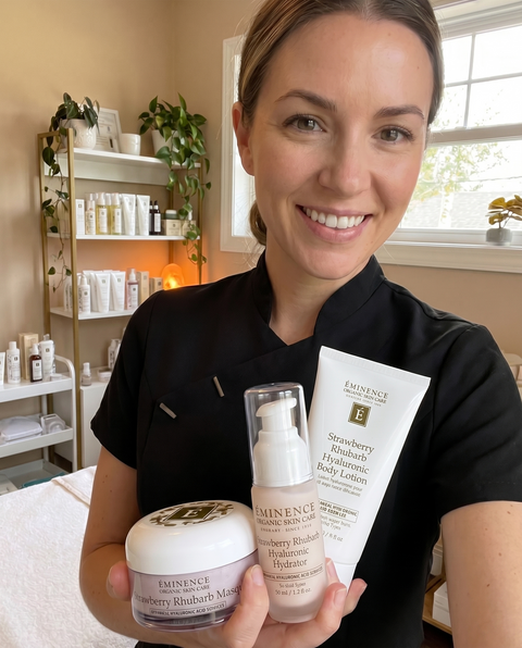 Eminence Organics Strawberry Rhubarb Hyaluronic Collection