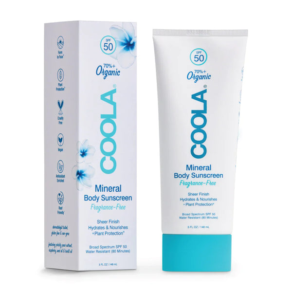 COOLA Mineral Body SPF 50 Fragrance Free Sunscreen Lotion