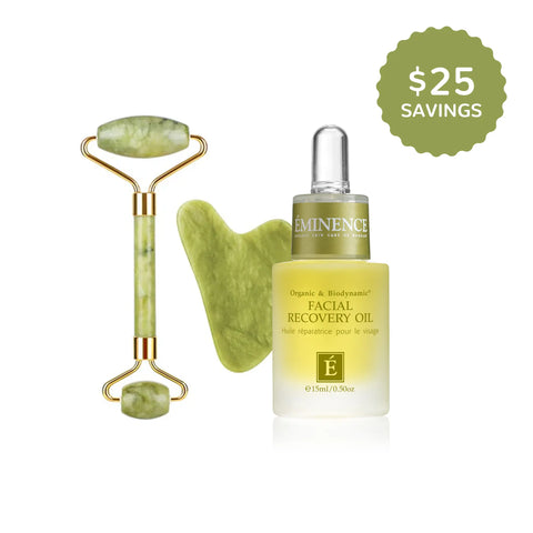 Eminence Organics Liquid Magic Jade Gua Sha & Roller Bundle