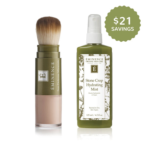Eminence Organics Sun Defense Minerals Fair + Stone Crop Hydrating Mist Bundle