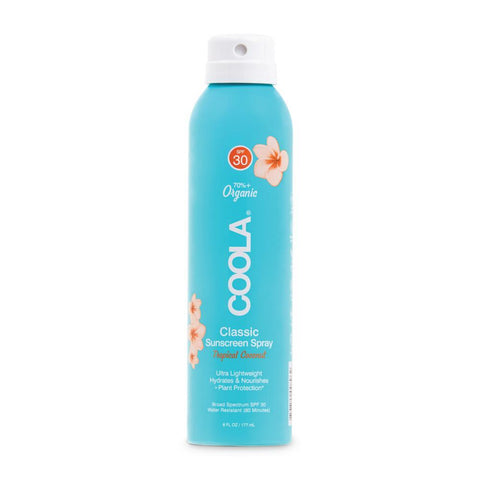 COOLA Classic Body SPF 30 Tropical Coconut Sunscreen Spray