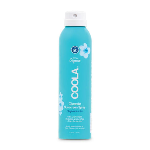 COOLA Classic Body SPF 50 Fragrance Free Sunscreen Spray